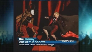 Madonna Takes Tumble On Stage