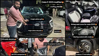 Creta 2023✅Creta modified✅creta 2023 genuine accessories✅Creta e modified to knight edition✅creta