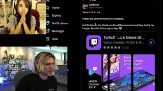 xQc Reacts to Pokimane Leaving Twitch