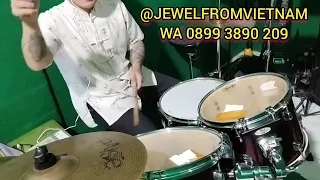 WAKTU TUHAN drums cover by @jewelfromvietnam private lesson Wa 08993890209