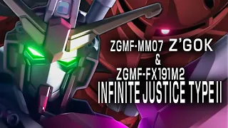 ZGMF-MM07 XXXX & ZGMF-X191M2 Infinite Justice 弍式 [Mobile Suit Gundam SEED FREEDOM]