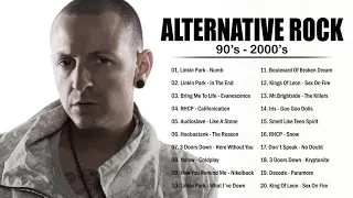 Creed, Scorpions, Nirvana, Linkin Park, 3 Doors Down, RHCP   90's 2000's Alternative Rock Songs Ever