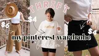 Thrifting My Fall/Winter Wardrobe | Pinterest Edition! (sooo cheap)