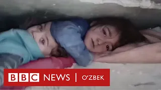 Зилзила: Бу опа-ука тақдири нима бўлди - улар қутқарилдими? BBC News O'zbek Dunyo Yangiliklar