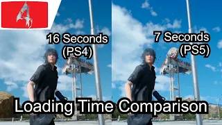 Final Fantasy XV PS4 vs PS5 Load Time Comparison