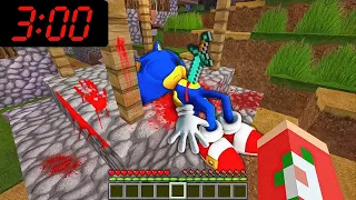 O SONIC MORREU SEM SEU CORAÇÃO ÁS 3:00 DA MADRUGADA NO MINECRAFT