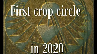 Heart shaped crop circle in Southern England - May 2020