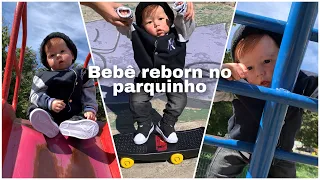 ROTINA + LEVANDO MEU BEBÊ REBORN BRYAN NO PARQUINHO 🛹❤️ | GABI REBORN