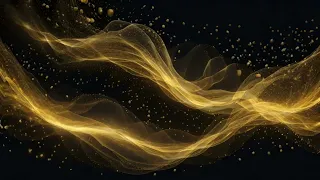 Gold Strands, Animated Loop Video.