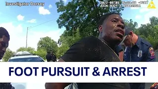 Body camera video of foot pursuit and arrest by LaGrange officers