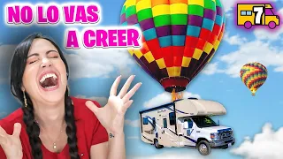 QUE MIEDO 😱 MONTAMOS GLOBO AEROSTATICO 😂 Asheville North Carolina 🚌 Cap 7 Sandra Cires Art