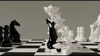 Chess game play animation ||3D animation