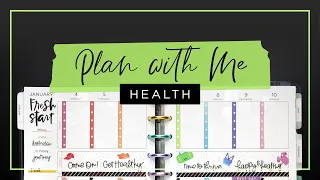 My Fresh Start Planner Challenge Theme :: Plan with Me Classic Happy Planner Fitness Health Layout