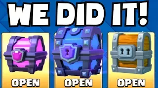 OPENING EVERY CHEST IN CLASH ROYALE - ALL CHEST OPENING + DRAFT CHEST LUCKY