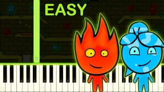 FIREBOY AND WATERGIRL THEME - EASY Piano Tutorial