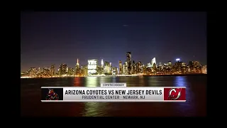 Bally Sports Arizona intro to Arizona Coyotes @ New Jersey Devils game