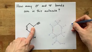 How many Sigma and Pi bonds are in this molecule?