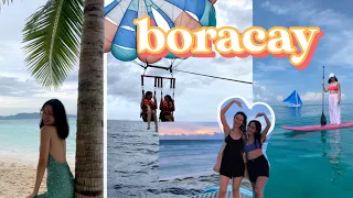 BORACAY VLOG 🏝 Hennan Garden Resort, Parasailing, Surfing, Paddle Boarding, Restaurants, Party