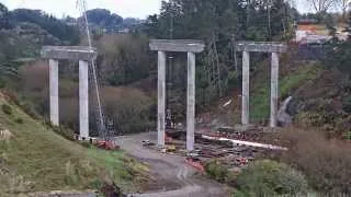Karapiro Viaduct construction timelapse - August 2014