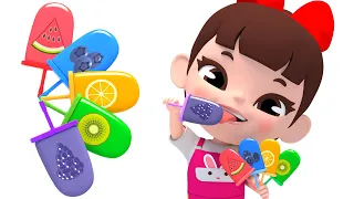 Learn Color with Finger Family Song 과일 아이스크림 냠냠💕  라임이랑 핑거패밀리 영어동요 노래불러요 Nursery rhymes