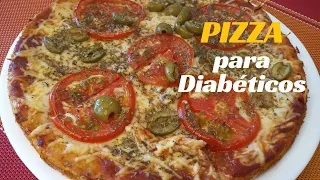 Pizza para DIABÉTICOS sem trigo e com baixo Carboidrato