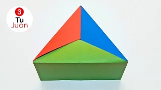 Triangular Paper Boxes - Origami Modular | JuanTu3