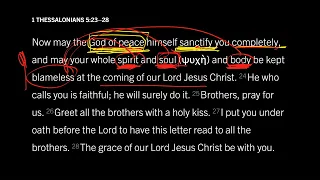 Sanctified in Spirit, Soul, and Body: 1 Thessalonians 5:23–28, Part 1