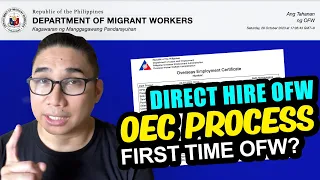 POEA Direct Hire OFW | Paano kumuha ng oec phase 1 phase 2 Process