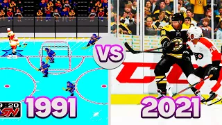 NHL Evolution 1991 - 2021 / Game play