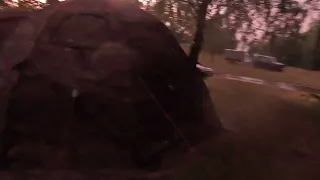 Палатка Берег МФП-4 после урагана