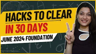 Last 30 Days Strategy | Important Tips | CA Foundation June 24 | CA Foundation Online Classes | ICAI