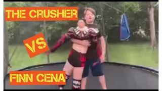 The Crusher VS Finn Cena Trampoline Match -- WWE