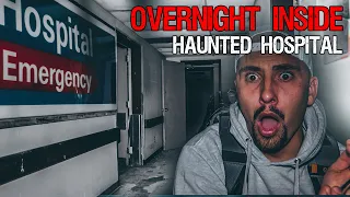 **terrifying**  OVERNIGHT INSIDE CREEPY HAUNTED HOSPITAL Part 1