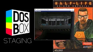 DOSBox Staging running Half-Life 1 with 3dfx Voodoo1! [That's right, it recognized the drivers!]