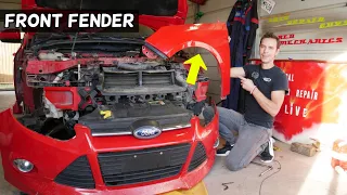 FORD FOCUS MK3 FRONT FENDER REMOVAL REPLACEMENT