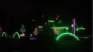 Psy Gangname Style Christmas Holiday Light Show