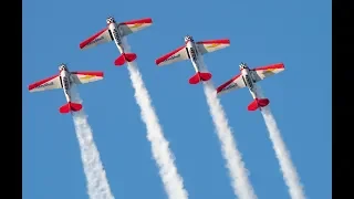 Aeroshell Aerobatic Team over Charleston, SC, 2018