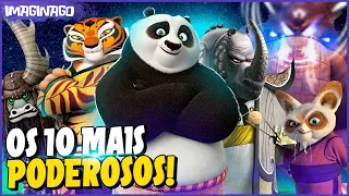 TOP 10 Mestres MAIS PODEROSOS de KUNG FU PANDA!