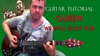 We Will Rock You - Queen - guitar tutorial