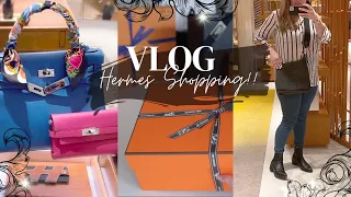 HERMES SHOPPING VLOG +LV UNBOXING | Jerusha Couture