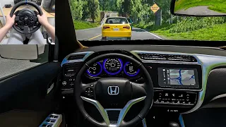 Honda City MK6 - BeamNG Drive [Steering Wheel gameplay]