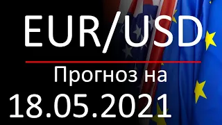 Курс доллара Eur Usd. Прогноз форекс 18.05.2021. Forex. Трейдинг с нуля.