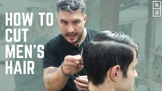 How To Cut Men's Hair | FULL HAIRCUT TUTORIAL | Classic Simple Barbering Techniques