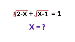 A Nice Algebra Problem - Find The Value of X