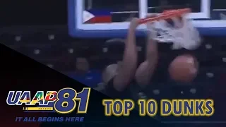 Top 10 Dunks - 1st Round | UAAP Season 81 Men's Basketball