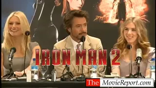 IRON MAN 2 Robert Downey Jr, Scarlett Johansson, Gwyneth Paltrow press conference - April 23, 2010