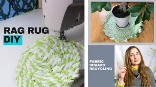 Fabric Scraps Recycling- Scrap to Fab- Rag Rug DIY/Scrap Fabric Rug & Fabric Twine Making Tutorial