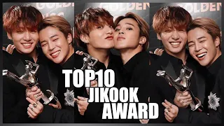 TOP 10 JIKOOK MOMENTS IN AWARD SHOWS