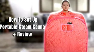 Step By Step Set Up | Portable Steam Sauna  + Review