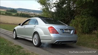 Mercedes S63 AMG burnout & lovely sounds 1080p